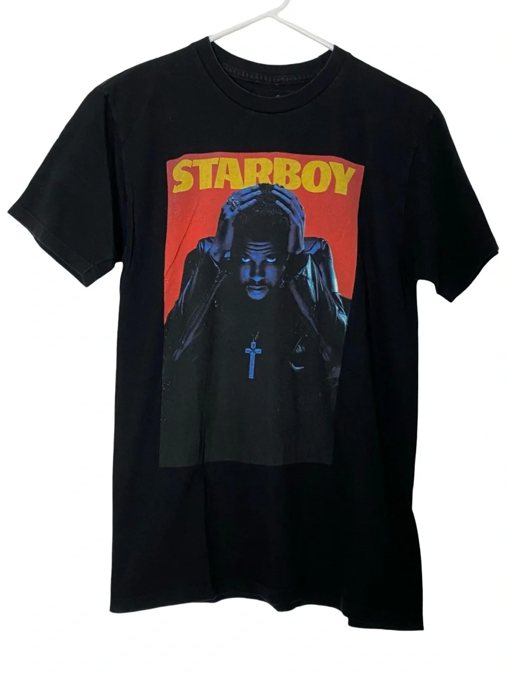 The Weeknd Starboy Tee Tshirt Men Size Medium Unisex Weekend Black Graphic Print - Picture 1 of 6